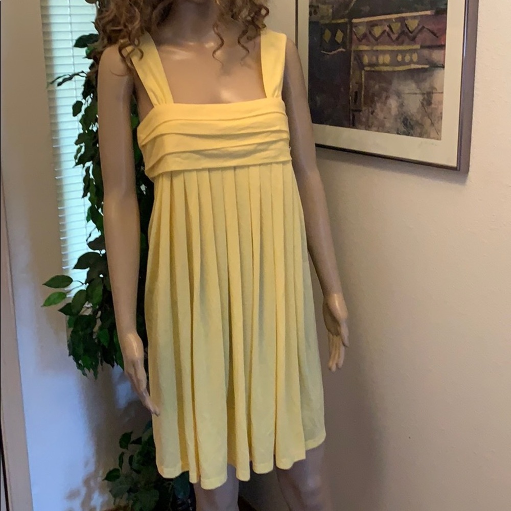 Dress Bright Yellow above the knee Sz med